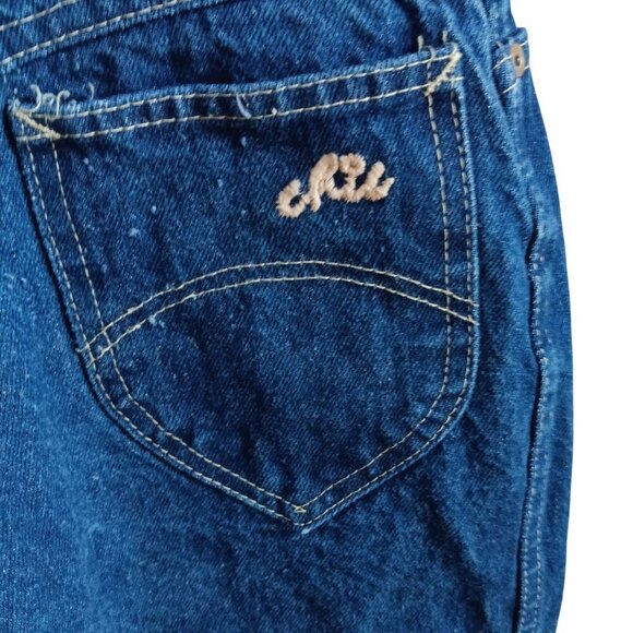 Womens MOM JEANS  29x30 16 Short True Vtg 80s Chic HIGH WAIST DENIM DISCO USA - Picture 5 of 8